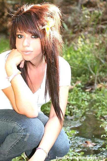 Female model photo shoot of ashley_a in a creek by my house :)