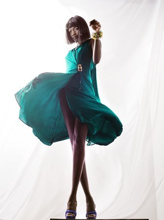 Female model photo shoot of milk and honey styling