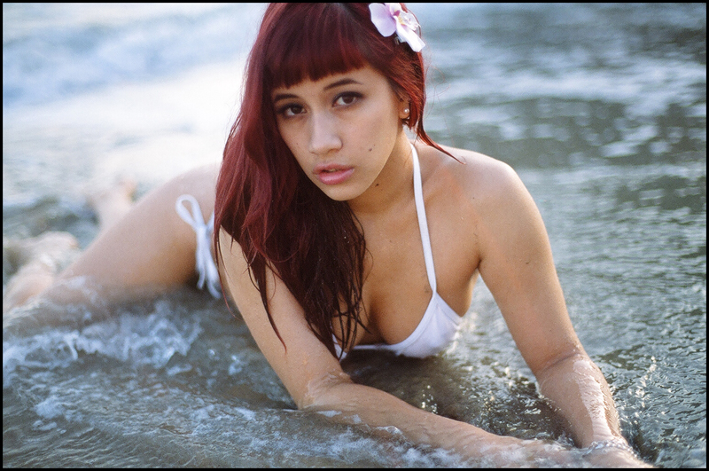 Female model photo shoot of Ms_Sarah May by -RYAN WEIGHT- in Santa Monica Beach