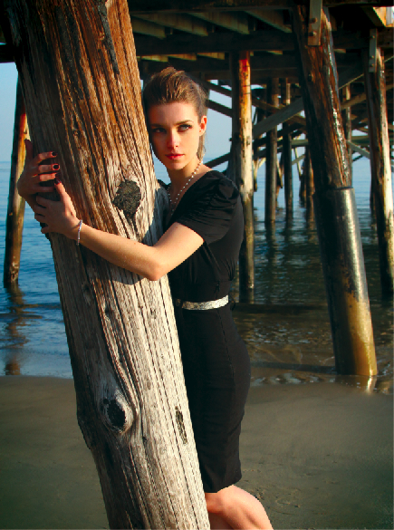 Female model photo shoot of London Vale in Malibu, CA