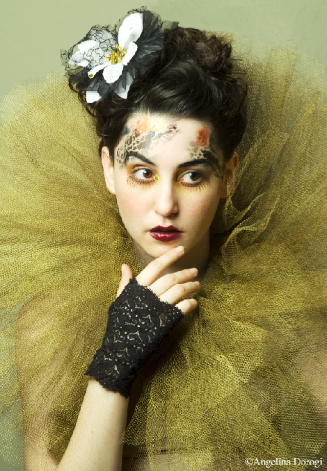 Female model photo shoot of Jayde DiVita by Angelina Dorogi  in Burbank, makeup by Eva Woodby LA