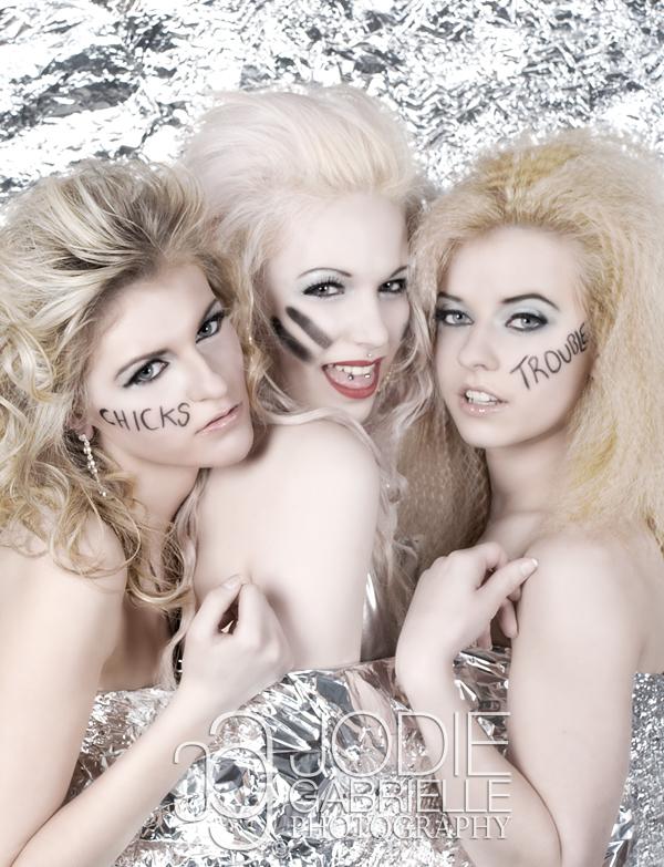 Female model photo shoot of Elise Marie Wood, Ditsy, kirsten_day and Celine Ashley by jodie gabrielle