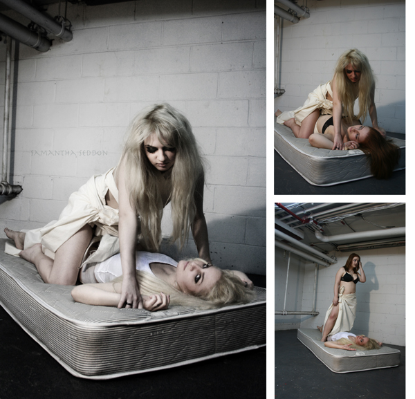 Female model photo shoot of SamSeddon Manipulations and Lilith Le Snob by Samantha Seddon in NYC