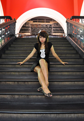 Female model photo shoot of Jessica_Dee by Malificent Images in QVB