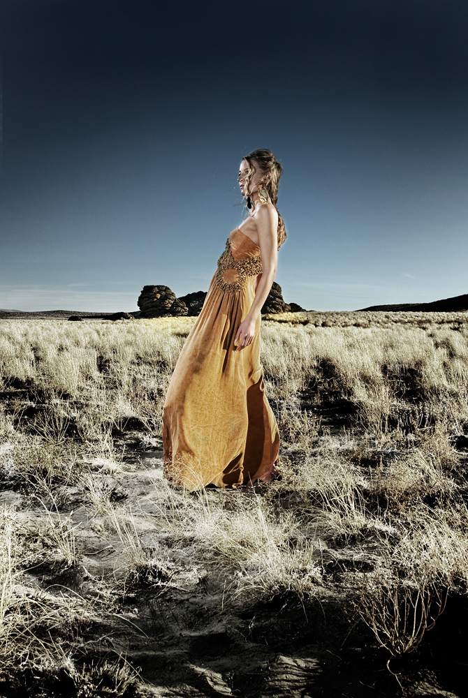 Female model photo shoot of Mina Threads by Asa Gilmore in Pyramid Lake Wilderness, Nevada