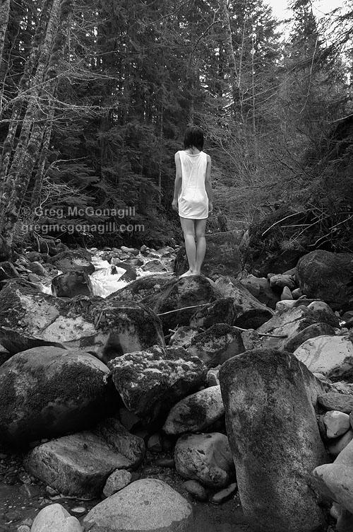 Female model photo shoot of MIKANO F by Greg McGonagill in In the Forest