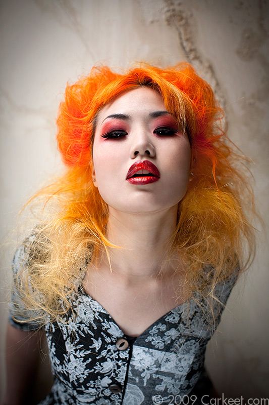 Female model photo shoot of looooo by Tristan Carkeet in Hollister, makeup by MakeupByMack