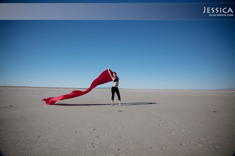 Female model photo shoot of Bliss Media in Salt Flats, UT