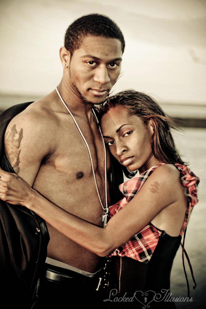 Male and Female model photo shoot of Terrell Harris and Gabrielle Inez by Locked Illusions Images