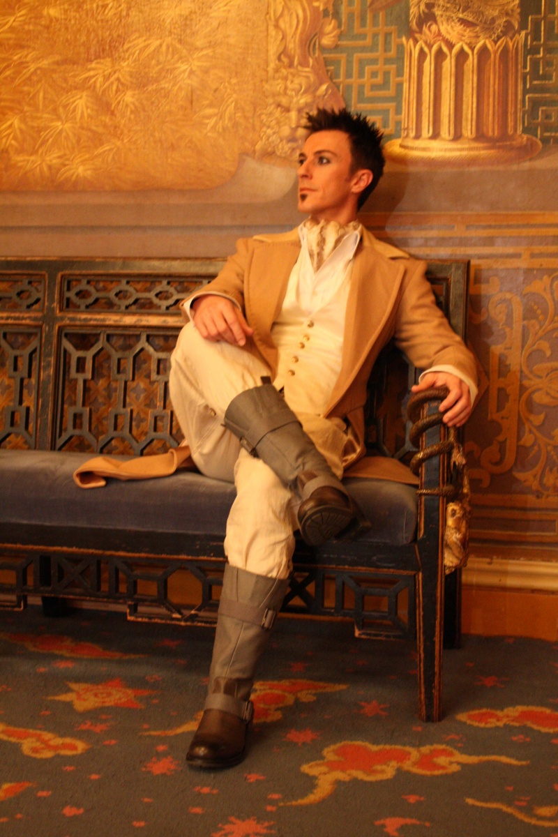Male model photo shoot of Philip Craig in Brighton Royal Pavilion, hair styled by SergioPascal HairLounge, clothing designed by Kevin Freeman
