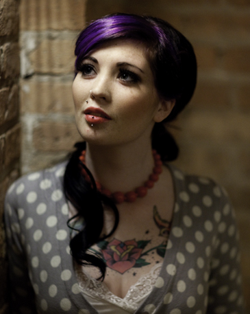 Female model photo shoot of Shyla Suicide by Fishes Photo in Chicago, IL., hair styled by Hairspray Revolution, makeup by Emily Makeup and Hair