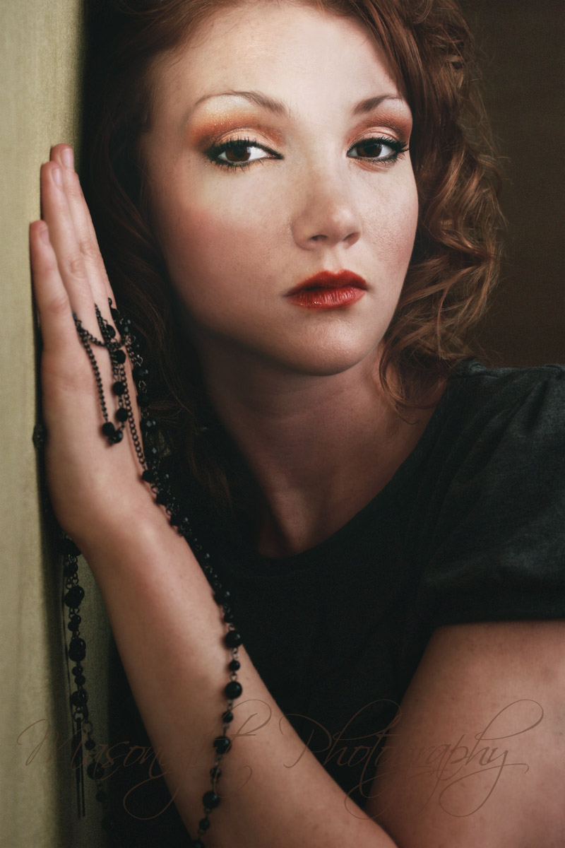 Female model photo shoot of Masterpiece Makeup and Sarah Luebbert by Masonightphoto in Columbia, MO