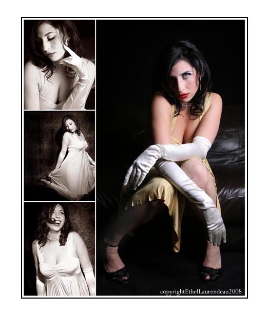Female model photo shoot of ethel laurendeau in montreal studio