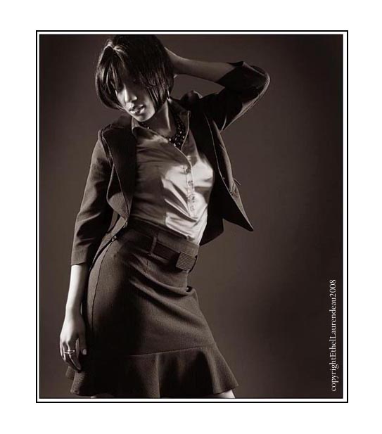 Female model photo shoot of ethel laurendeau in Studio Montreal