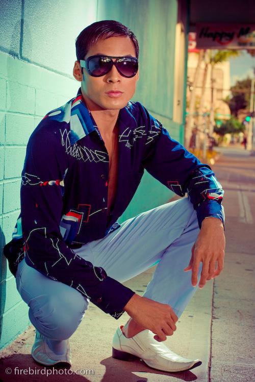 Male model photo shoot of Azhjeli Matthews by Firebird Photography in Honolulu, Hawaii, wardrobe styled by Styling by Cheyne