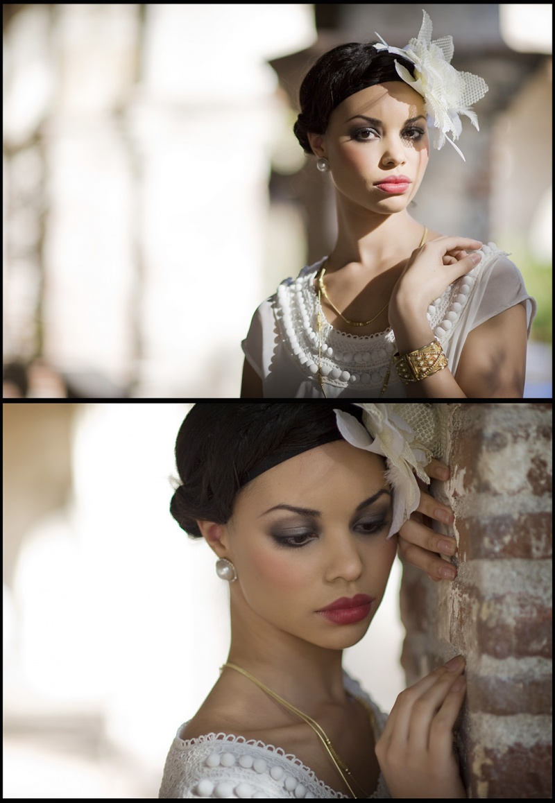 Female model photo shoot of Photolinia and Dominique Ansari, makeup by Tatyana Laisa
