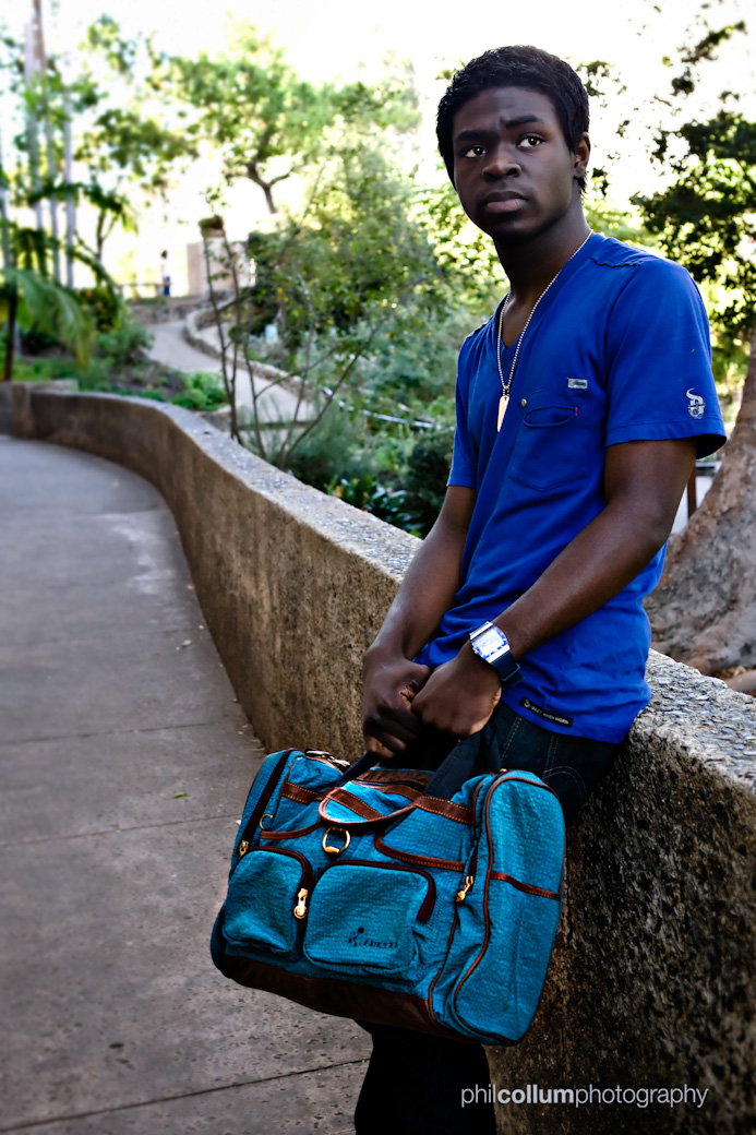 Male model photo shoot of Anthonio  Young by Aspect Intensity in Balboa Park/San Diego, clothing designed by Sinh