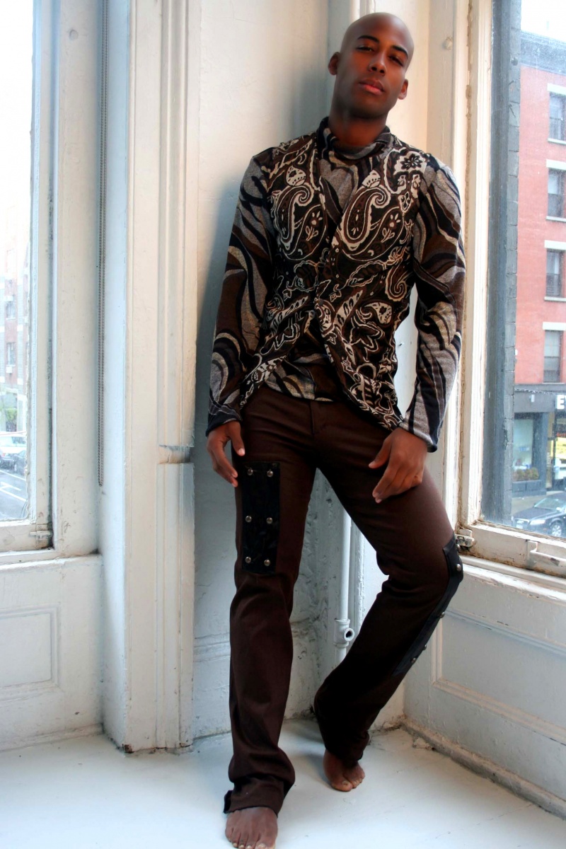 Male model photo shoot of Antonio Cruz in Manhattan, clothing designed by Ray Vincente