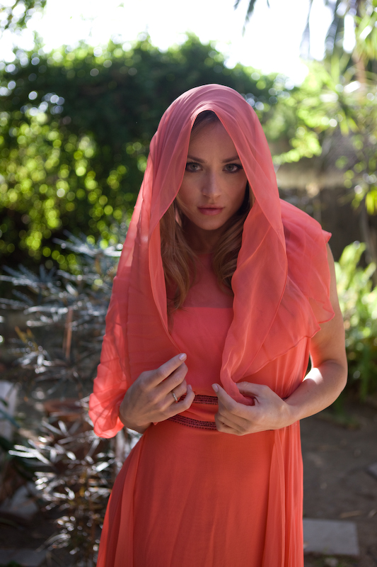 Female model photo shoot of Jessica Biddle MUA SFX by Quinn Starr in The Villa Carlotta. Los Angeles, CA. USA