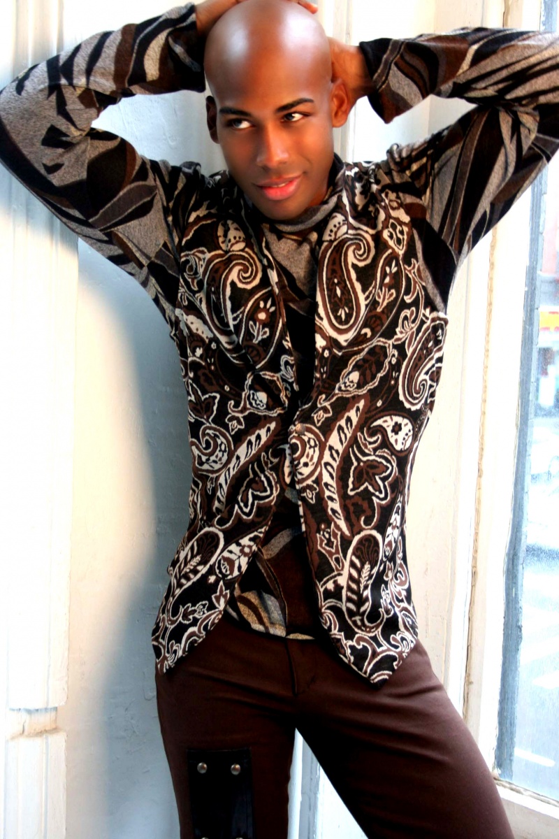Male model photo shoot of Antonio Cruz in Manhattan, clothing designed by Ray Vincente