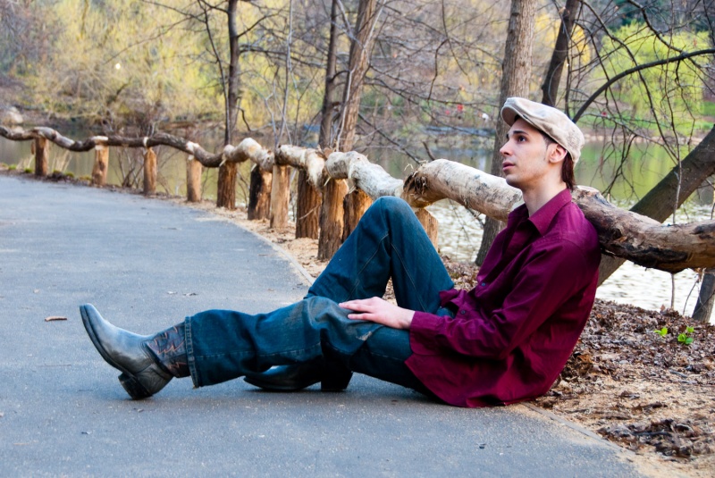 Male model photo shoot of Roosevelt Guy and A W HILL in Central Park, New York City