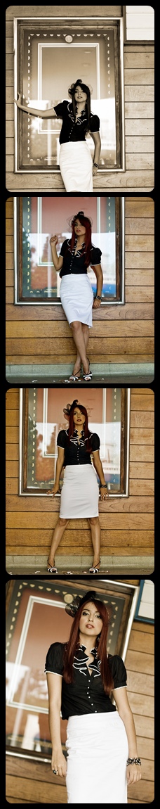 Female model photo shoot of SailorLaura and Tania Chat di Muse in Coronado,Ca, makeup by Almitis