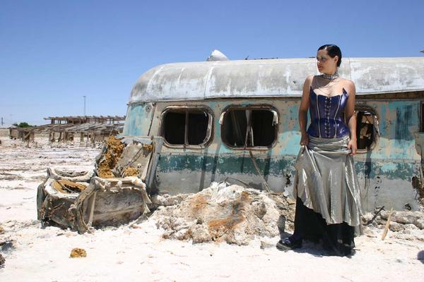 Female model photo shoot of Dianna Marie St Hilaire in Salton Sea,CA