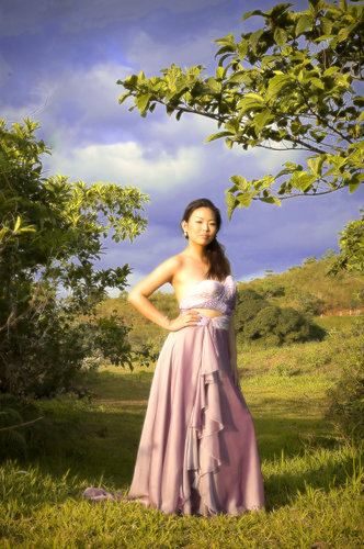 Female model photo shoot of SHAYNE in sierra madre philippines