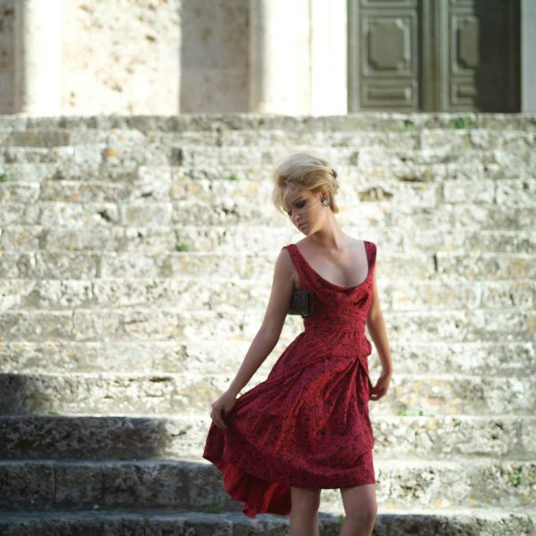 Female model photo shoot of Natalie Fabry in Tuscany, Italy