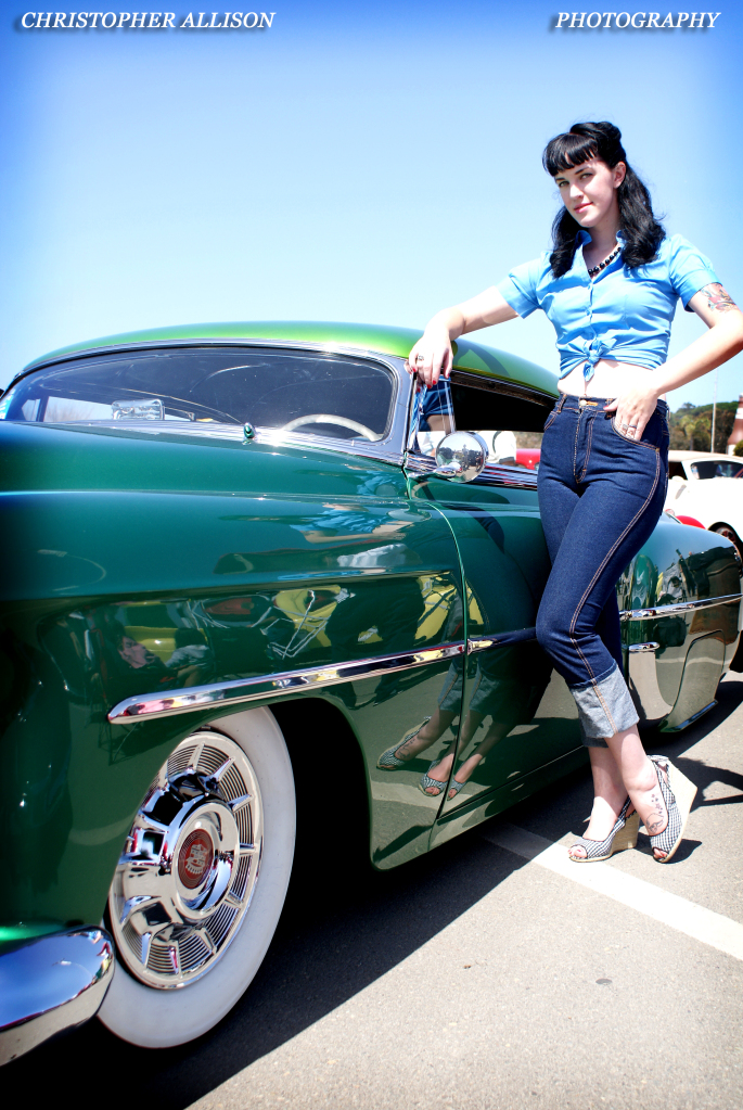 Female model photo shoot of C Victoria by Chris Allison in Del Mar Carshow