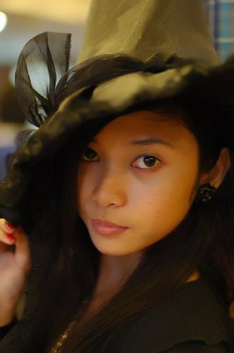 Female model photo shoot of Jeny Estranias in UP Bahay ng Alumni