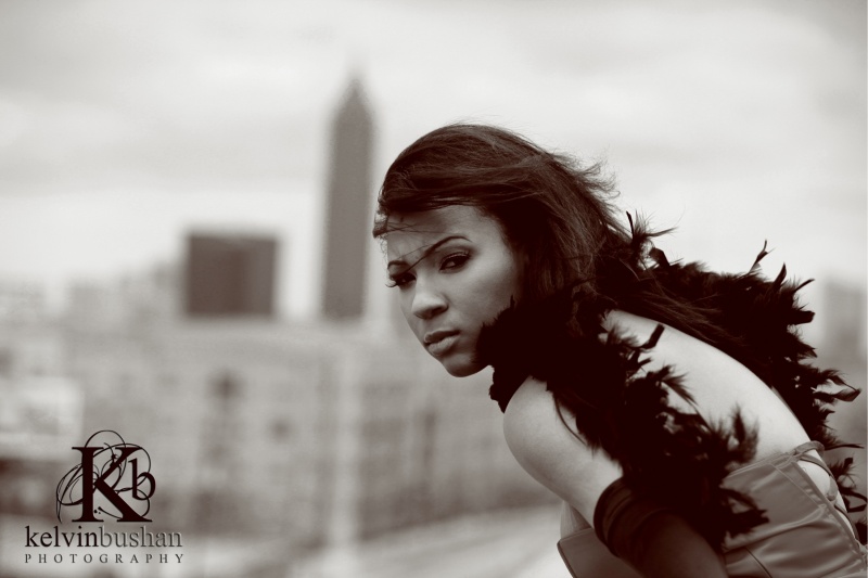 Female model photo shoot of Kimberley Michaela by Kelvinbushan in Atlanta, GA, makeup by Shon-Sanks
