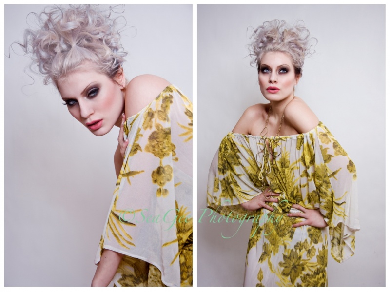 Female model photo shoot of Emilie Cyr and Jessica LaBlanche by SeaGee photography, hair styled by Kym Krane - HairDesign