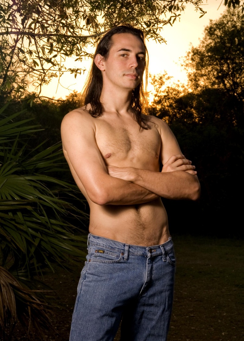 Male model photo shoot of Lorric by James Monahan in USF woods