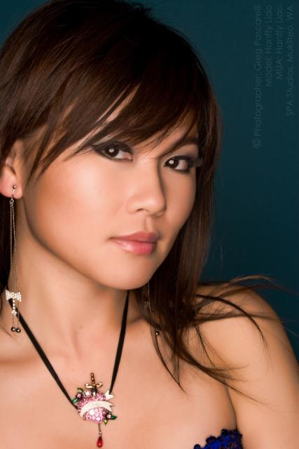 Female model photo shoot of Hanffy Liao by Greg Pascarelli in SPA Studio, makeup by Hanffy