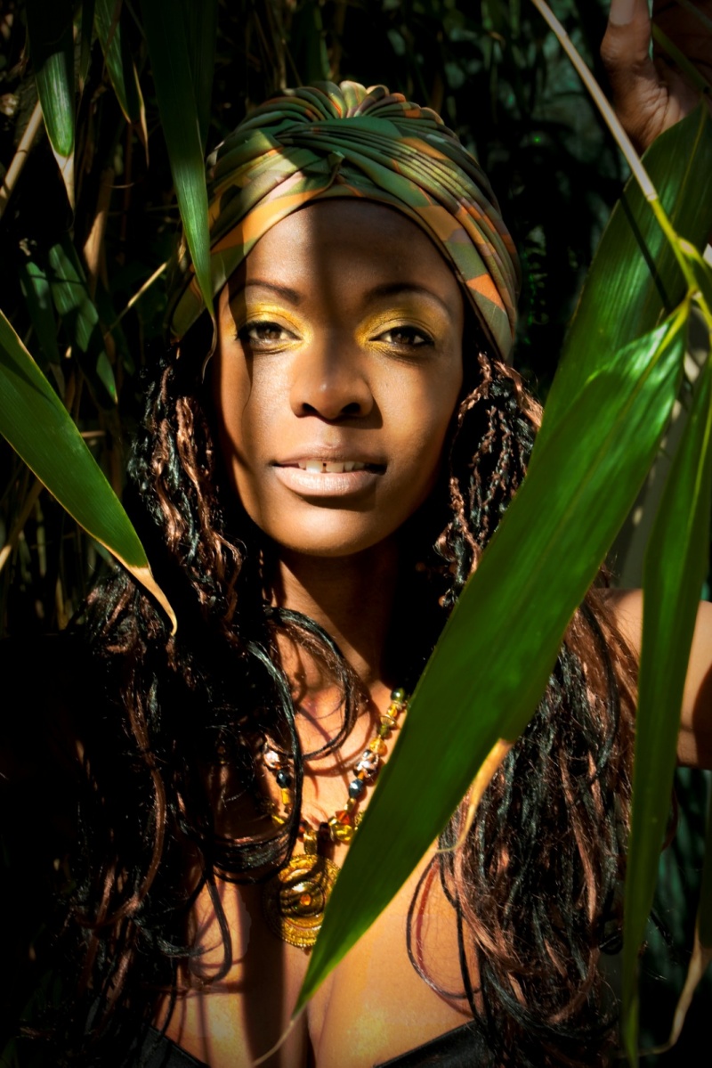 Female model photo shoot of Afrikan Princess in Vancouver, makeup by Rikki Drynan