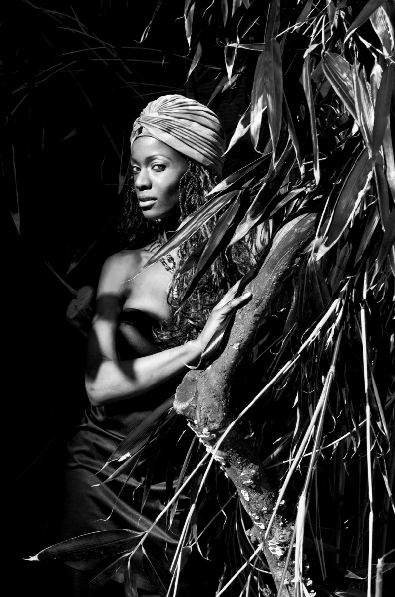 Female model photo shoot of Afrikan Princess in Vancouver, makeup by Rikki Drynan