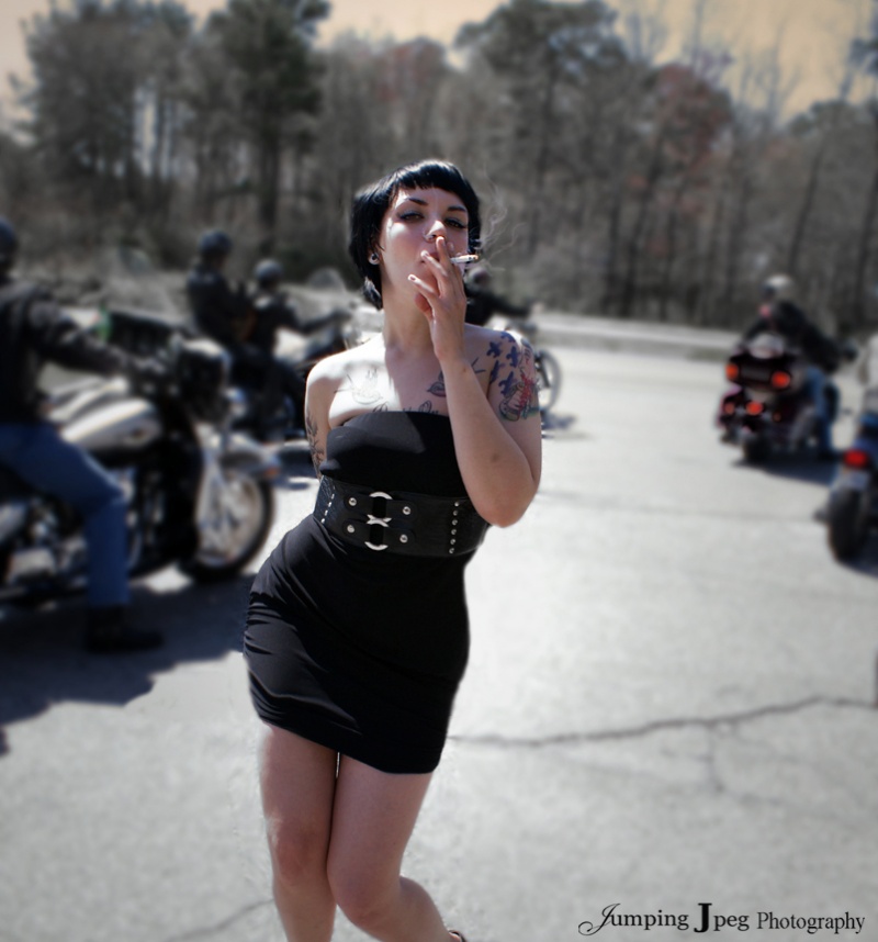 Female model photo shoot of Nikki StJames by JumpingJpeg in VA