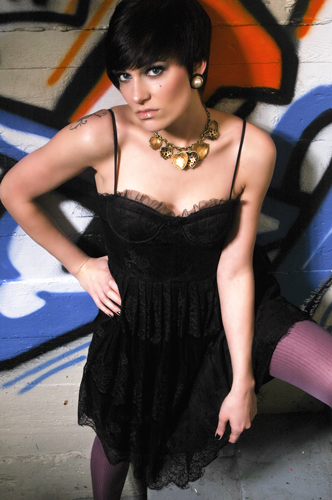 Female model photo shoot of Noir A La Mode and Steedi, wardrobe styled by jadorestyling
