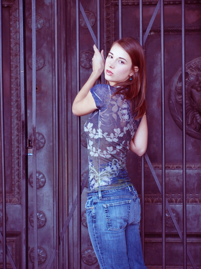 Female model photo shoot of Taylor Manrico in Gates of the Parthenon, Centennial Park