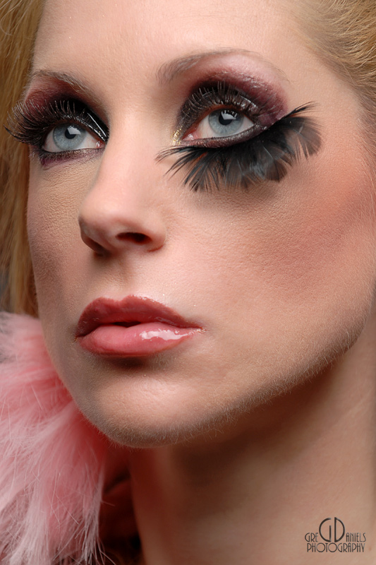 Female model photo shoot of LK Makeup FX by Greg Daniels in Dallas, TX
