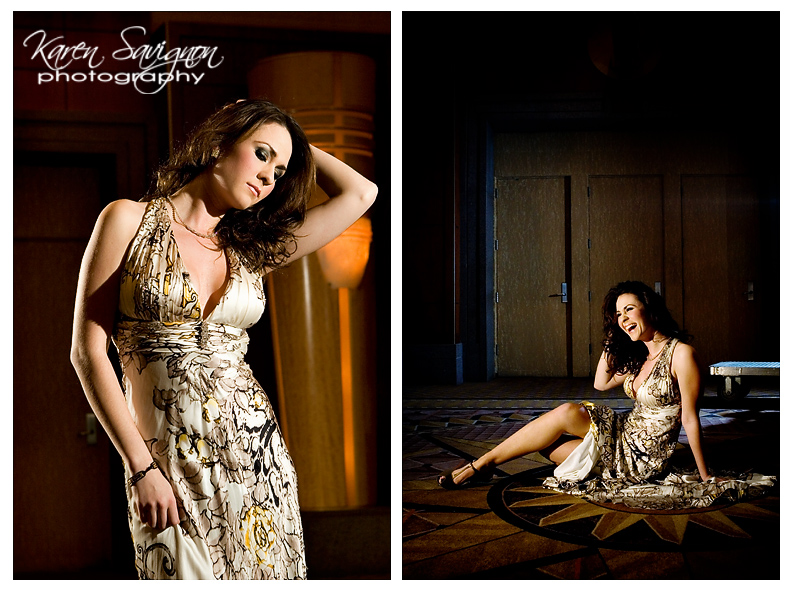 Female model photo shoot of KSavignon in MGM- Las Vegas