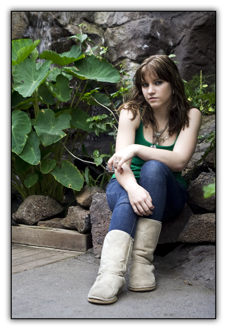 Female model photo shoot of Lucy Rhiannon by JayQubePhotography in DC National Botanical Garden