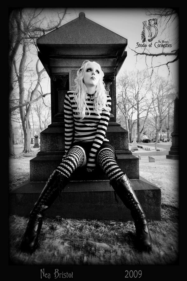 Female model photo shoot of Jess Larie by Nea Bristol in oak hill cemetery, youngstown, ohio