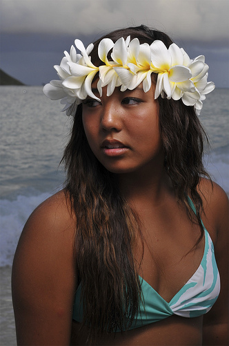 Male and Female model photo shoot of Hawaii_Cam and Mariah F in Lanikai