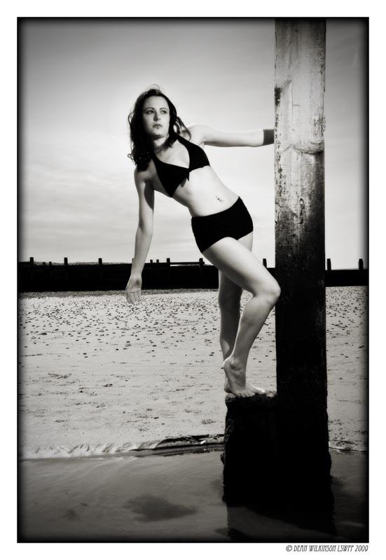 Female model photo shoot of Evelien Cascada by DEAN WILKINSON in west wittering beach