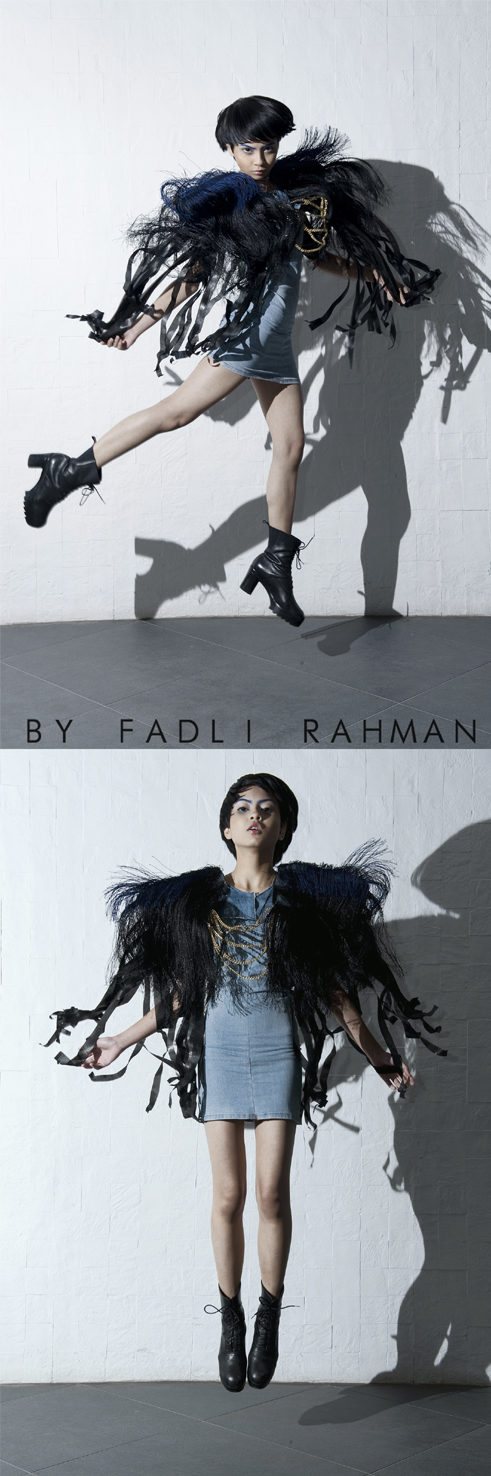 Male and Female model photo shoot of FadliRahman and Nad Abdullah in lasalle college, makeup by Soraya Alsagoff