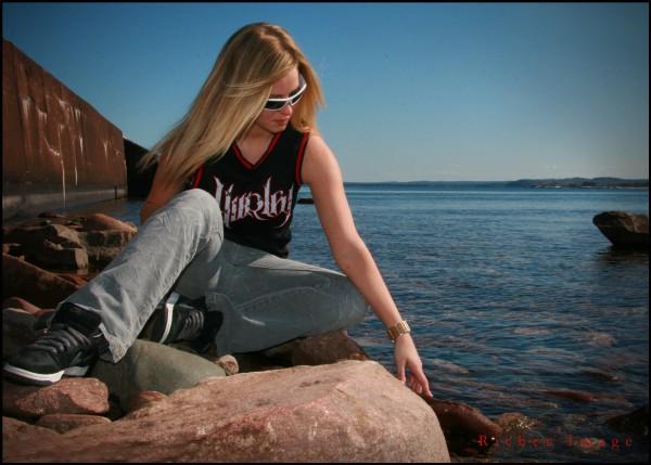 Female model photo shoot of Jessica Betcher in Lake Superior