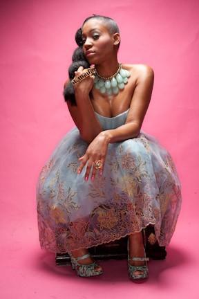Female model photo shoot of MsRondra by Derek Blanks, wardrobe styled by Tres Urban Chic