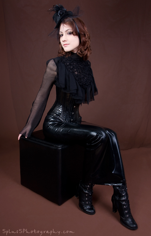 Female model photo shoot of Aeluin by Black Room Photo